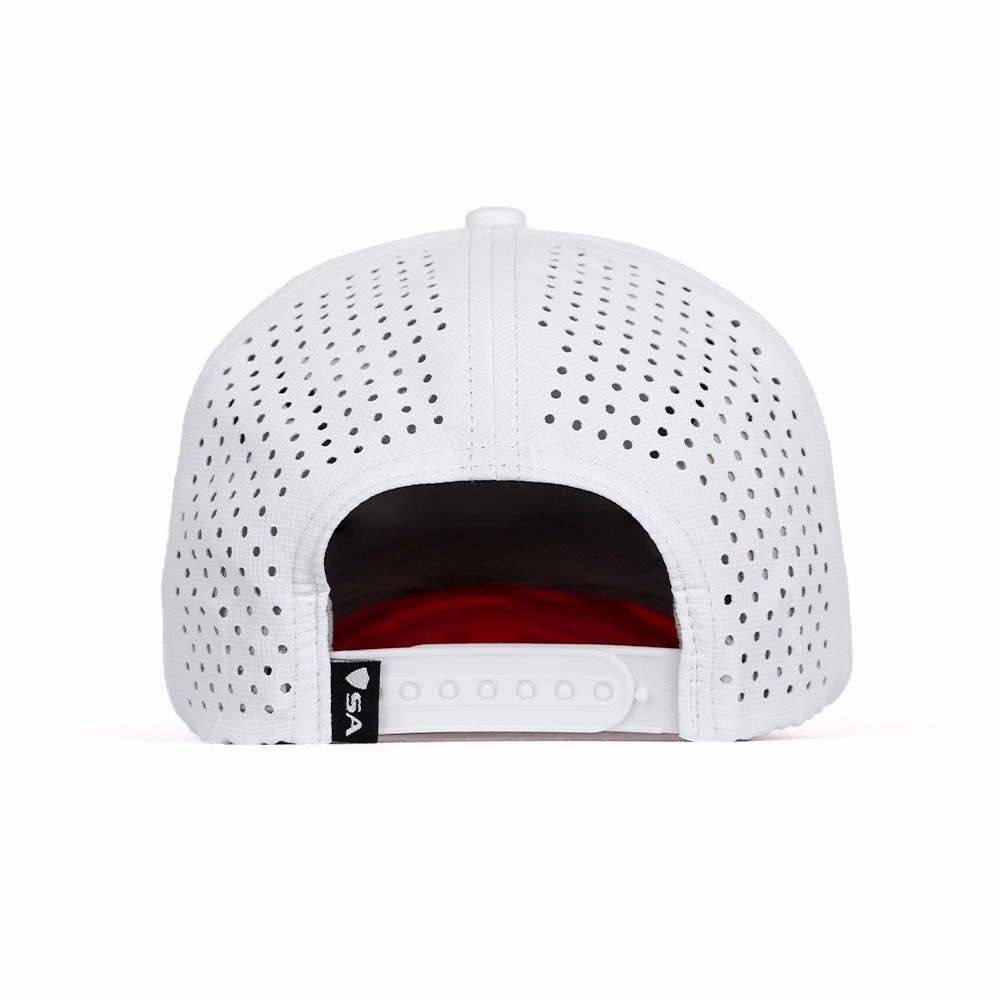 Special Edition Performance Snapback | Red Line | White