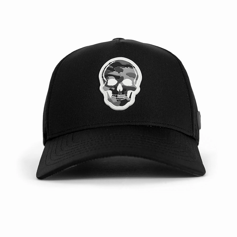 Special Edition Performance Snapback | Skull Grey Military Camo | Black