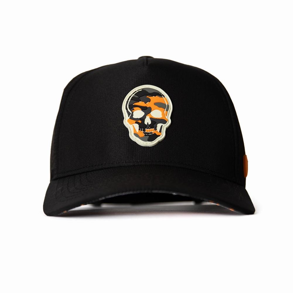 Special Edition Performance Snapback | Skull Orange Military Camo