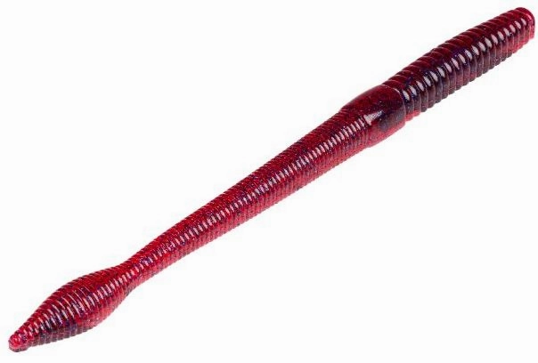 Strike King KVD Bull Worm 8 inch Soft Plastic Worm 5 pack