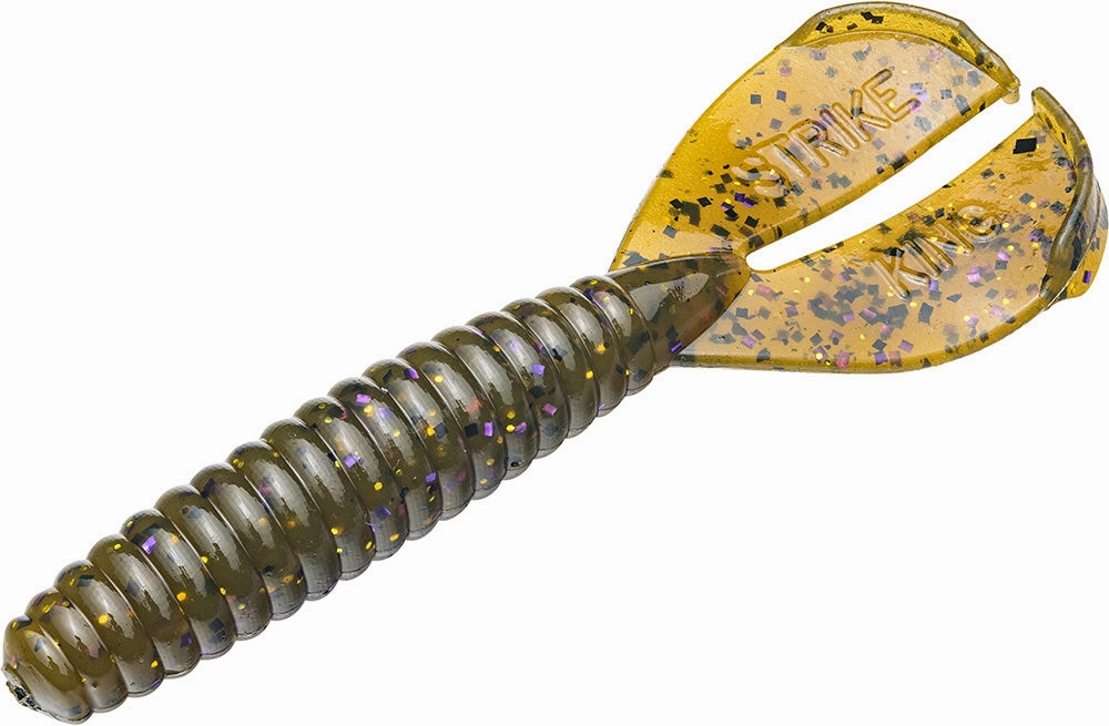 Strike King Twin Tail Rage Menace 3.5 inch Soft Plastic Grub 8 pack