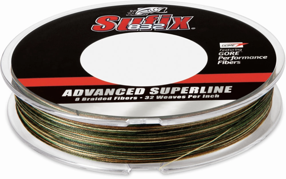 Sufix 832 Advanced Superline Camo Braided Line - 300 Yard Filler Spool