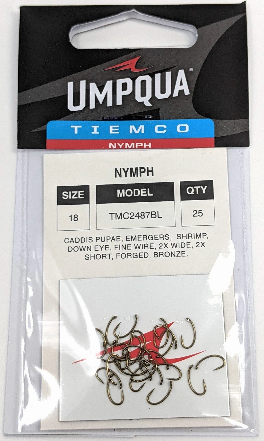 Tiemco 2487BL Hook 25 Pack