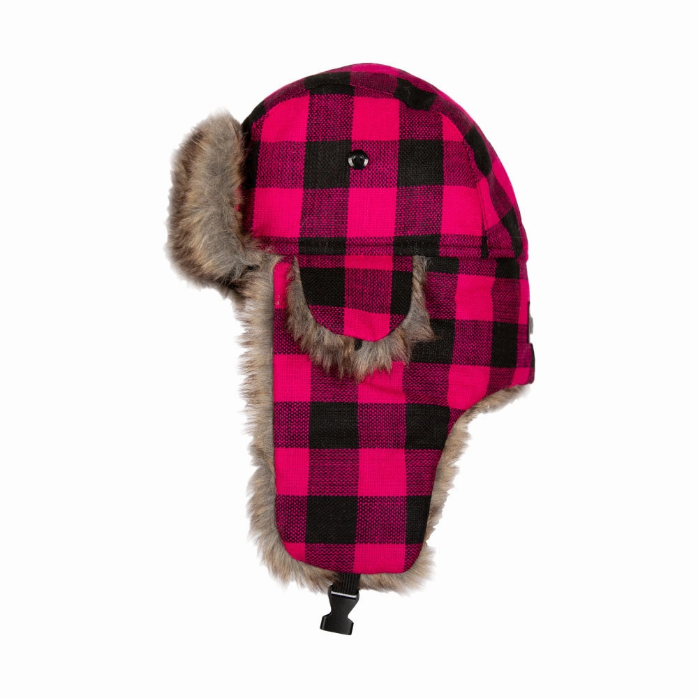 Trapper Hat | Lumberjack | Pink