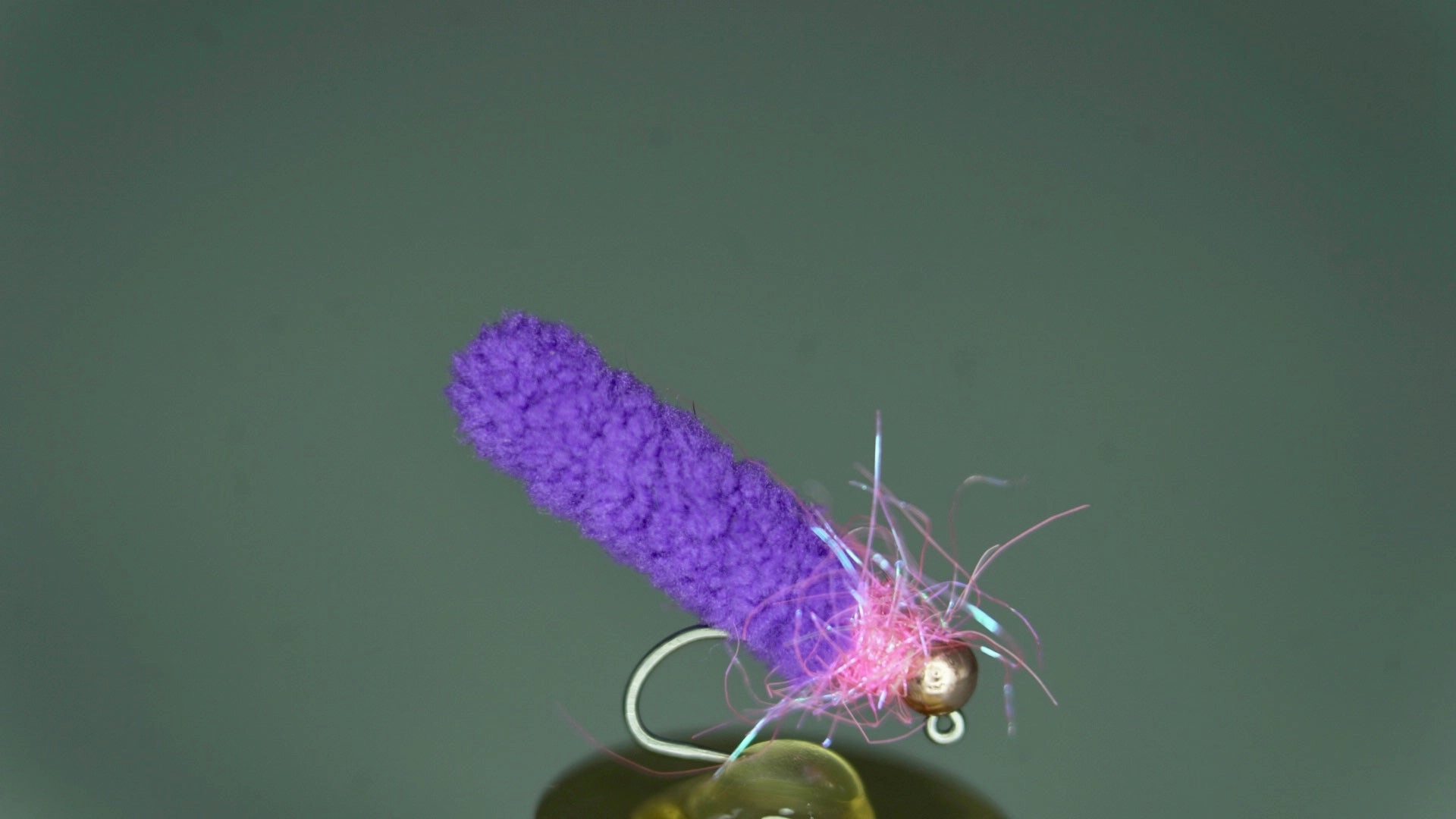 Tungsten Bead Barbless Jig Mop Fly
