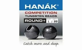 Tungsten Bead Round Slotted Black Nickel Hanak Competition