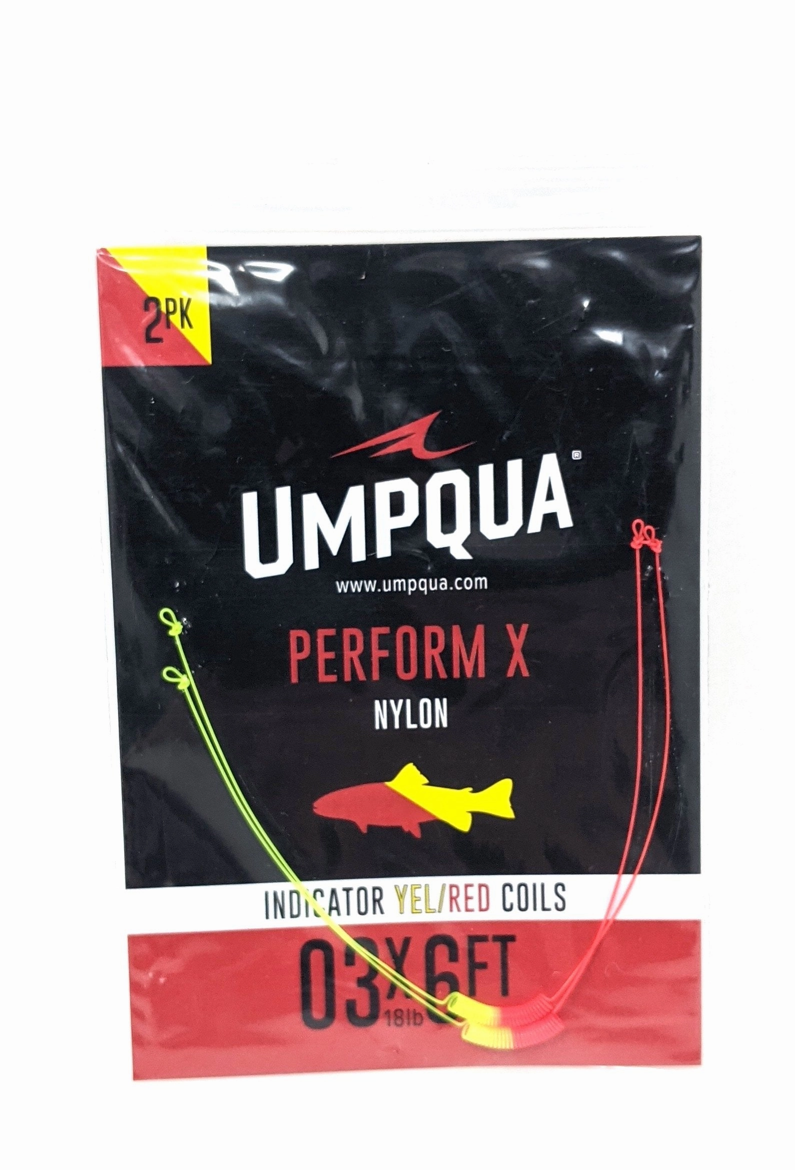 Umpqua Indicator Coil 6' Yellow/Red 03X (2 pk)