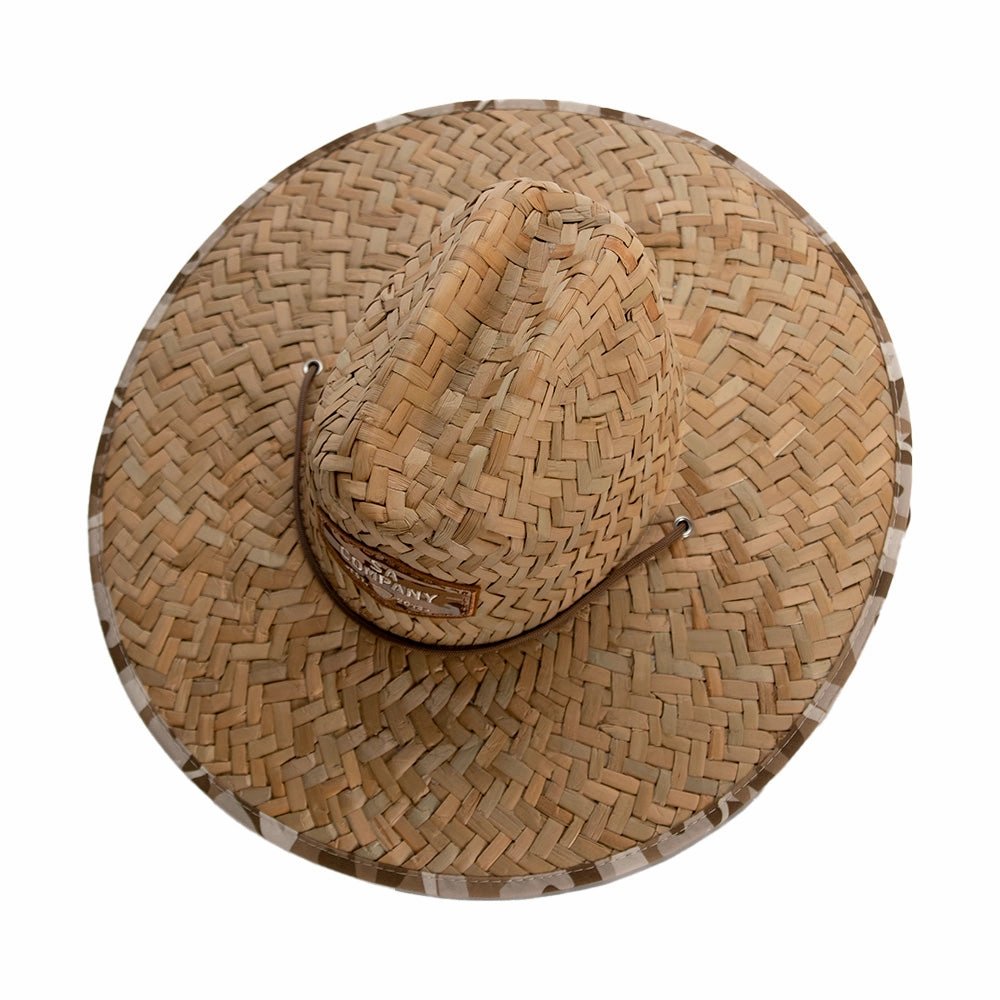 Under Brim Straw Hat | Desert Military Camo