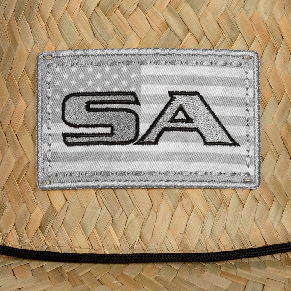 Under Brim Straw Hat | Ghost American Flag 2.0