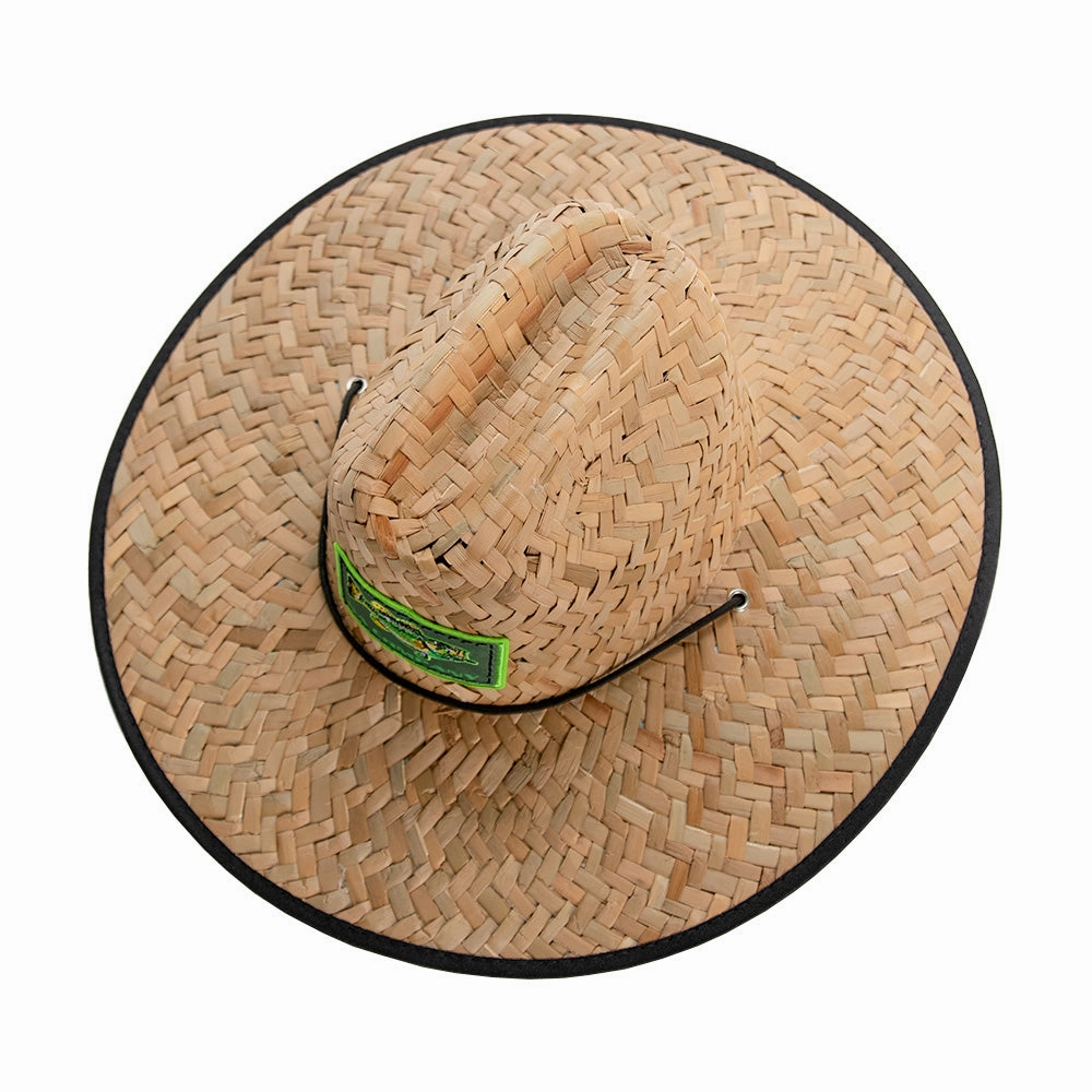 Under Brim Straw Hat | Neon Bass