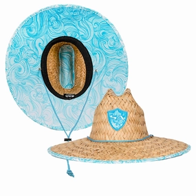 Under Brim Straw Hat | Tidal Waves 2.0