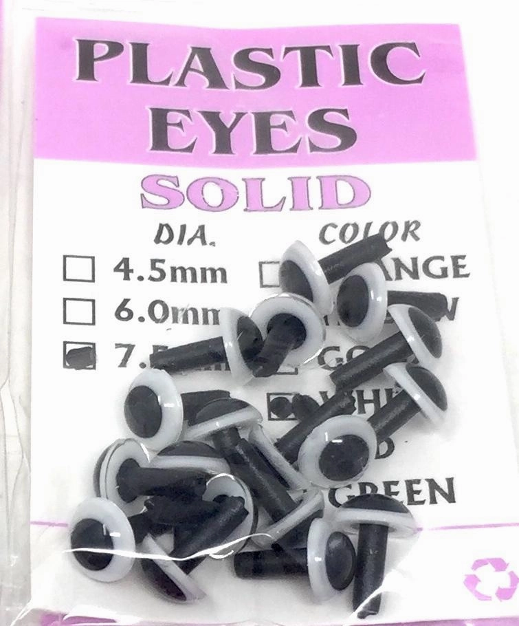 Wapsi Solid Plastic Eyes