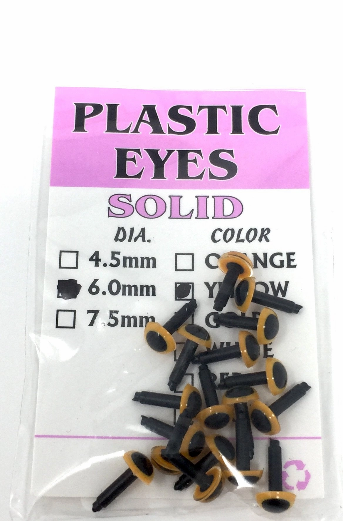 Wapsi Solid Plastic Eyes