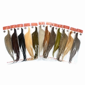 Whiting Dry Fly Hackle Rooster 1/2 Cape - Bronze Grade