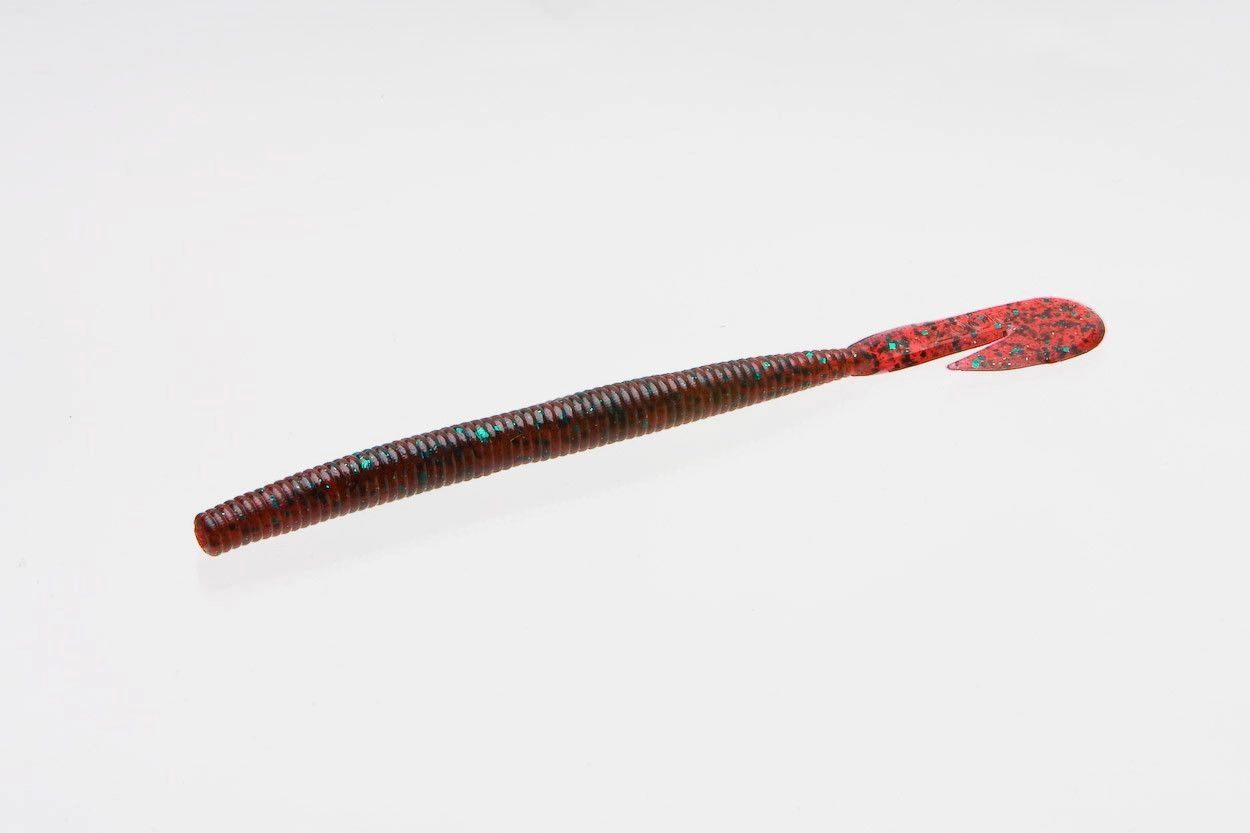 Zoom Ultra-Vibe Speed Worm 6 inch Soft Plastic Cut Tail Worm 15 pack