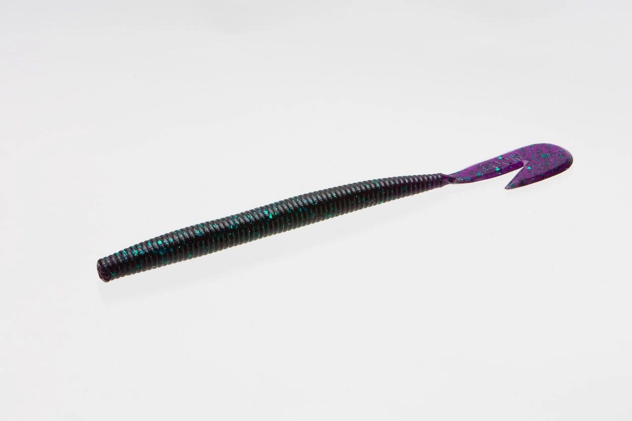 Zoom Ultra-Vibe Speed Worm 6 inch Soft Plastic Cut Tail Worm 15 pack